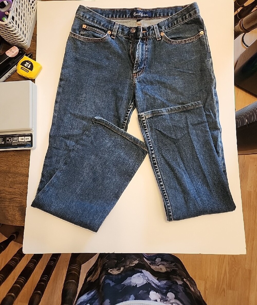 EarlJean Dark Blue Denim Jeans Size 29 Women's EUC